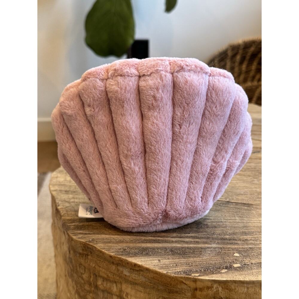 Jellycat Clemmie Clam Small Pink Plush Stuffie Jelly Cat London Stuffed Animal - Picture 3 of 7
